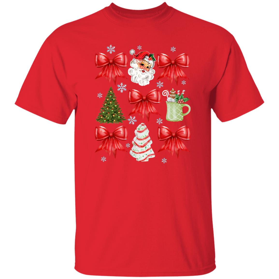 Christmas Coquette Bow T-Shirt & Sweatshirt