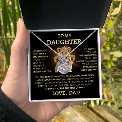 To Daughter Love Dad Eternal Hope Necklace