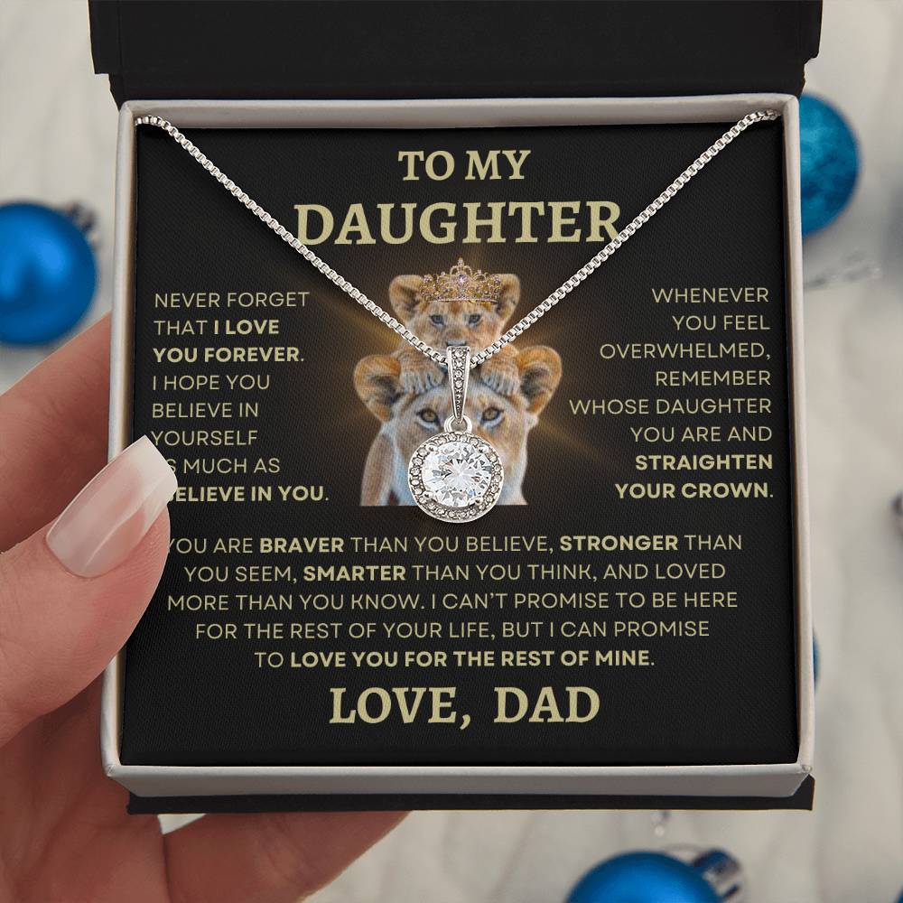 To Daughter Love Dad Eternal Hope Necklace