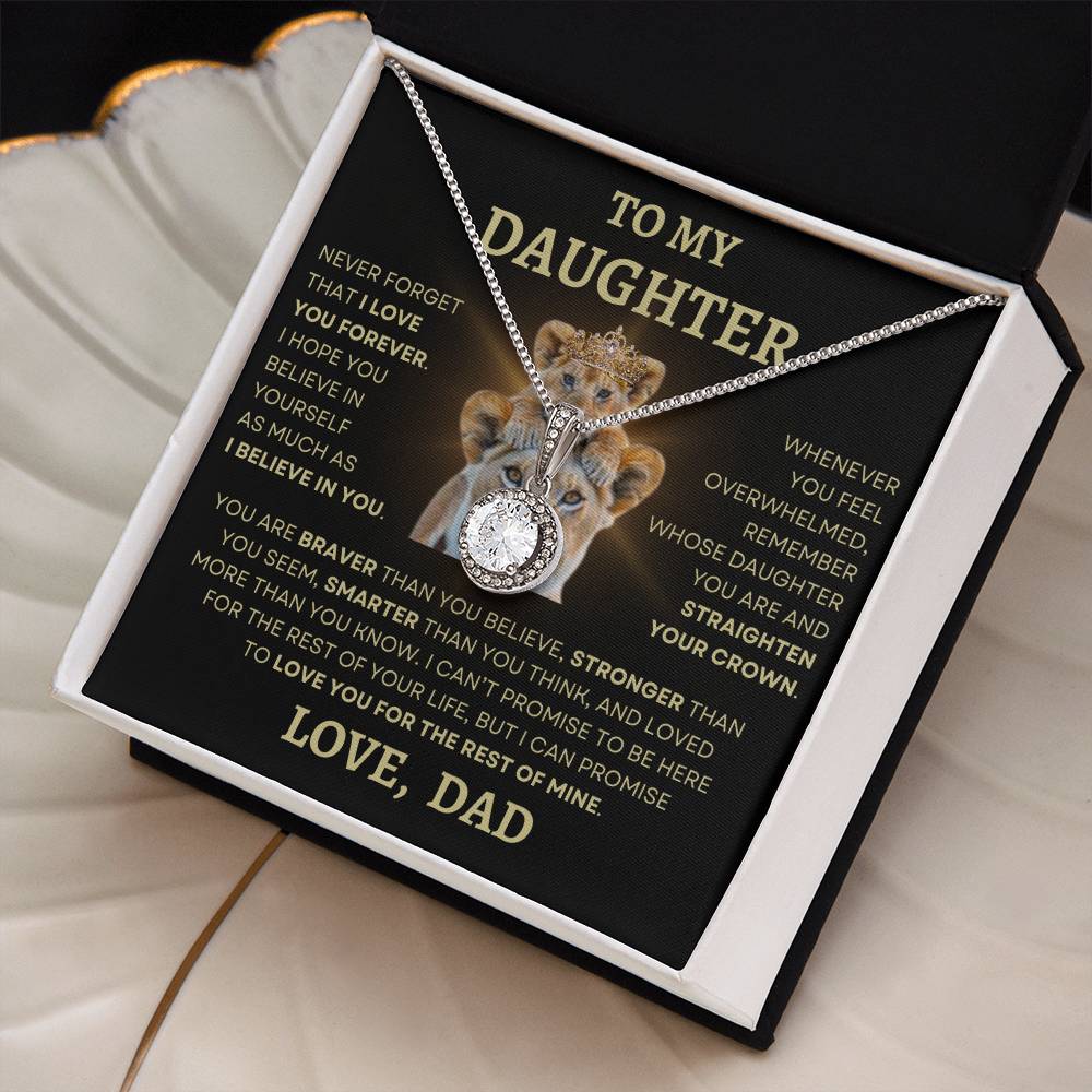 To Daughter Love Dad Eternal Hope Necklace