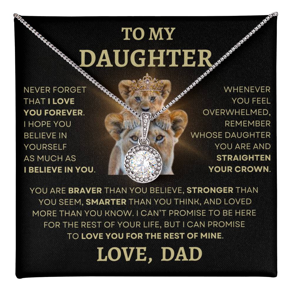 To Daughter Love Dad Eternal Hope Necklace