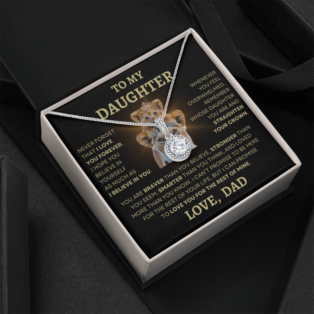 To Daughter Love Dad Eternal Hope Necklace