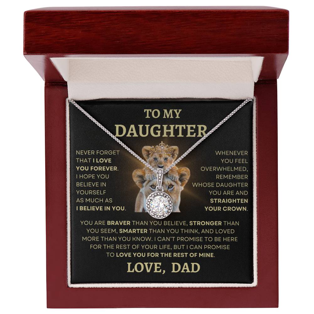 To Daughter Love Dad Eternal Hope Necklace