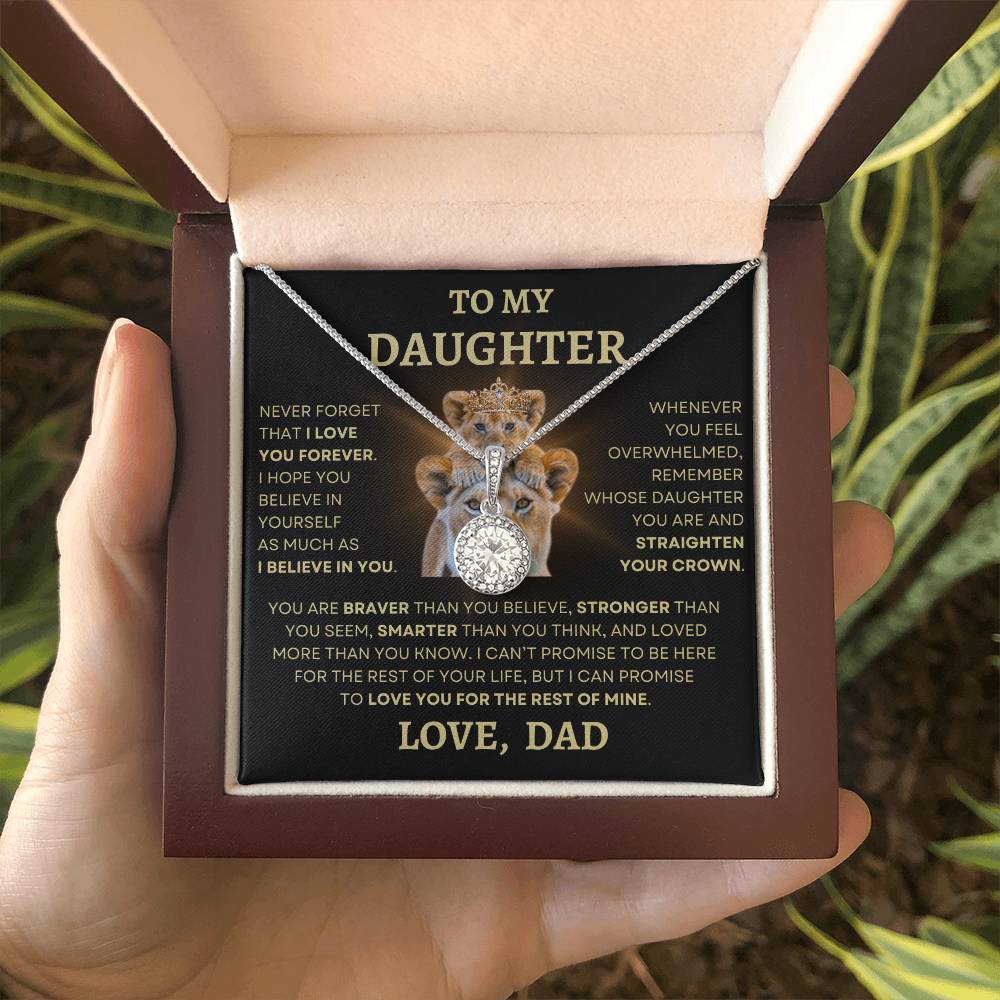 To Daughter Love Dad Eternal Hope Necklace