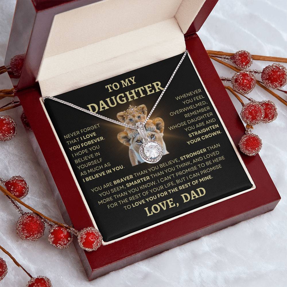 To Daughter Love Dad Eternal Hope Necklace