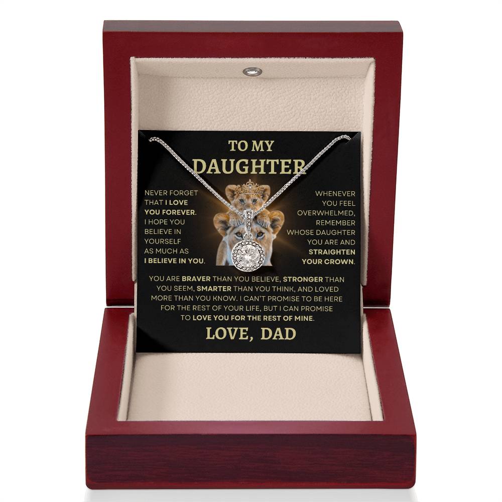 To Daughter Love Dad Eternal Hope Necklace