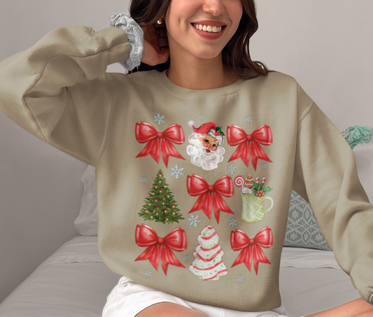 Christmas Coquette Bow T-Shirt & Sweatshirt